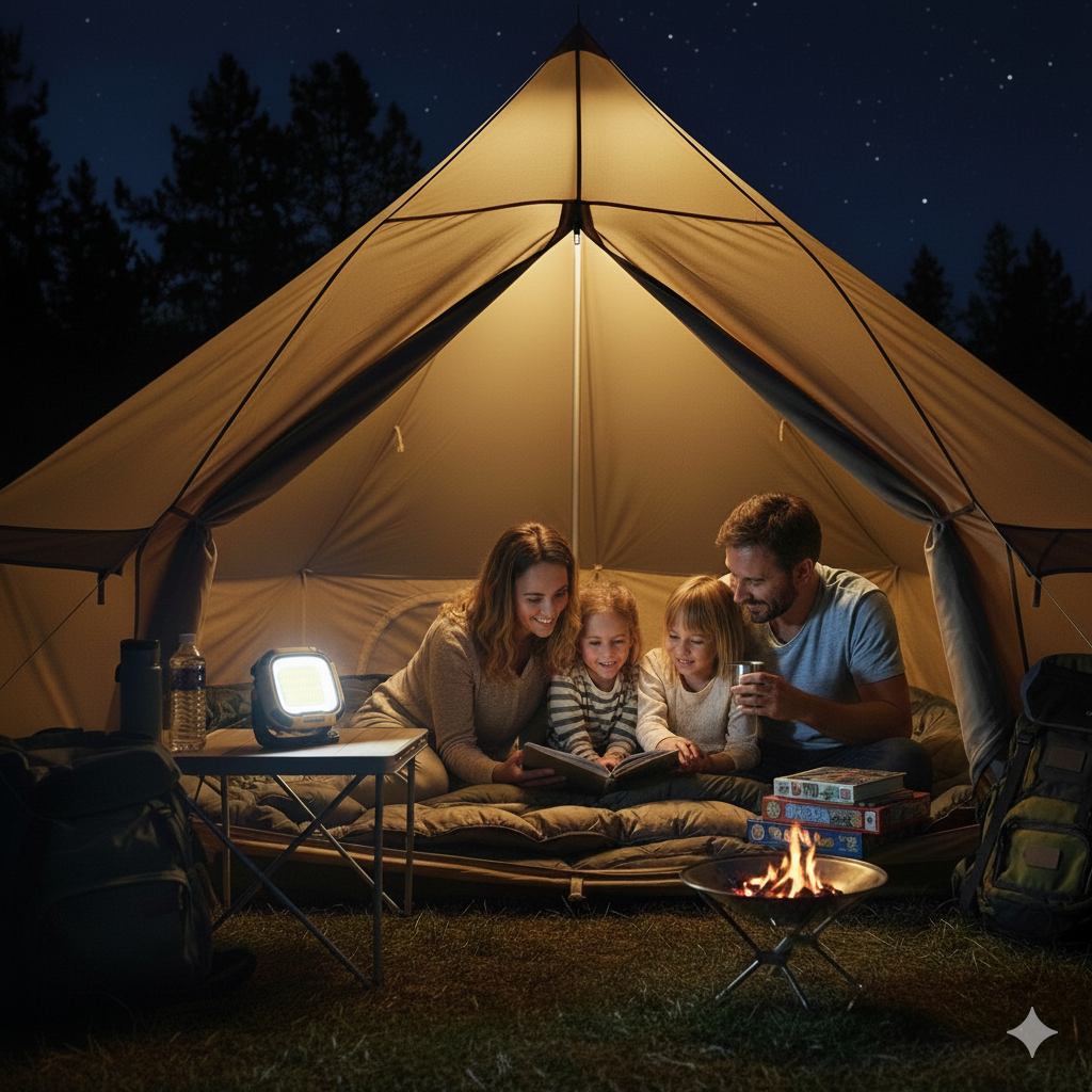 Portable LED Spotlight Lantern | Rechargeable, Magnetic & Multi-Mode Work Light