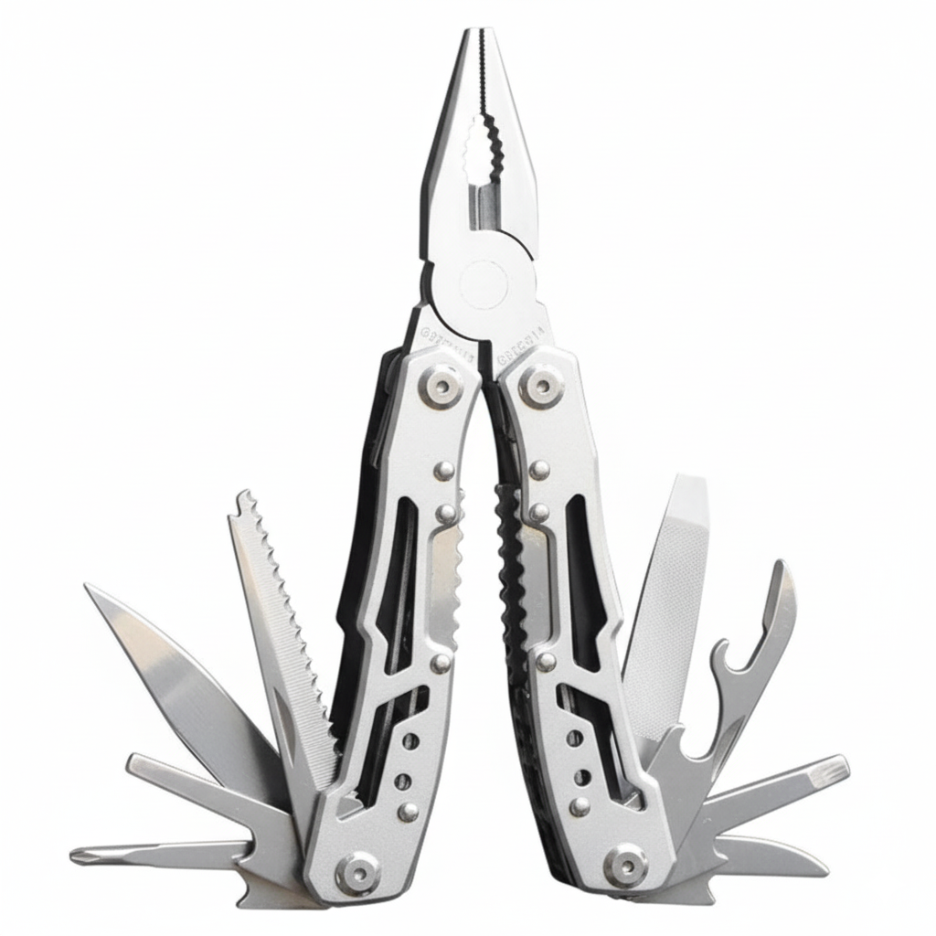 12-in-1 Portable Pocket Multitool | Stainless Steel EDC Tool for Camping, Hiking & Everyday Repairs