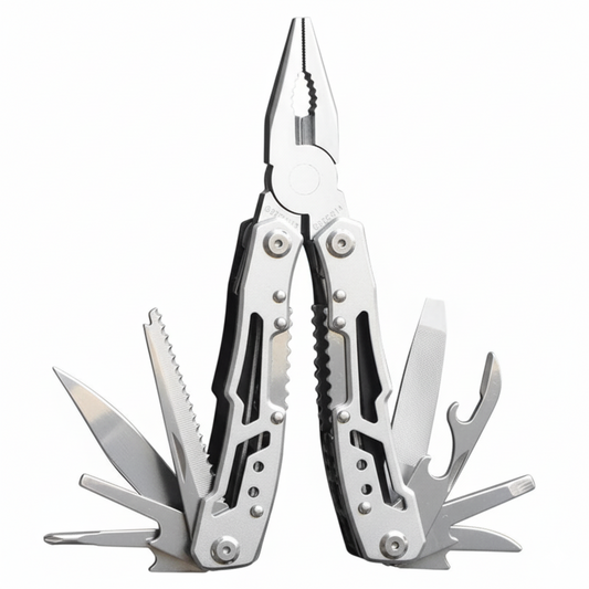 12-in-1 Portable Pocket Multitool | Stainless Steel EDC Tool for Camping, Hiking & Everyday Repairs
