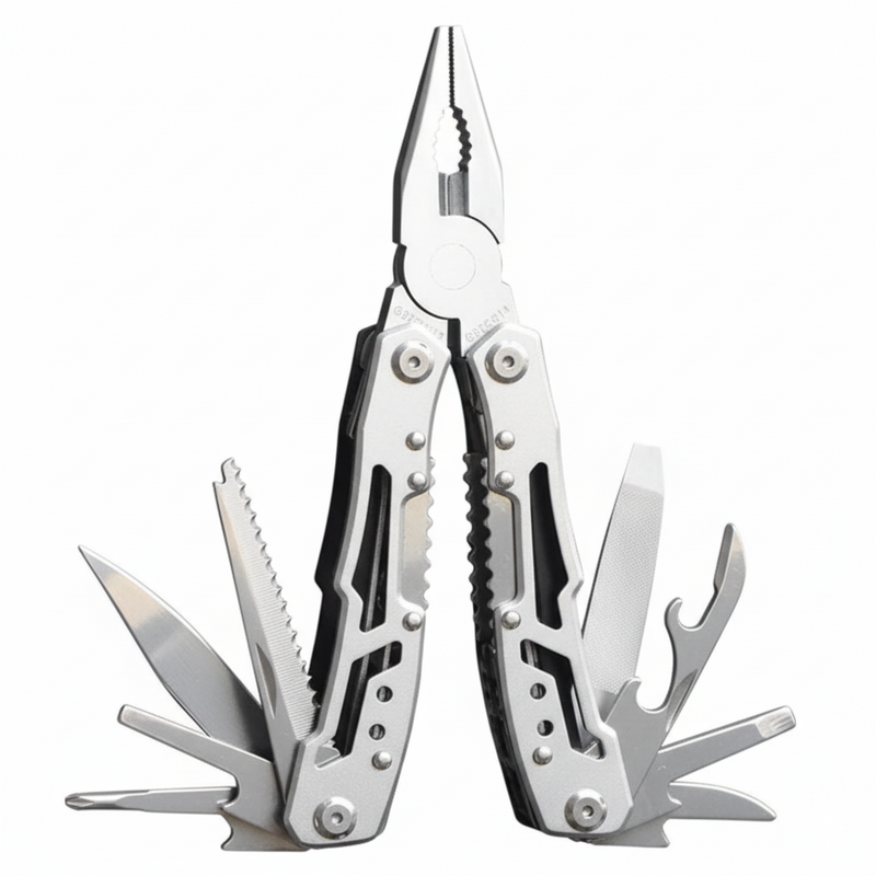 12-in-1 Portable Pocket Multitool | Stainless Steel EDC Tool for Camping, Hiking & Everyday Repairs