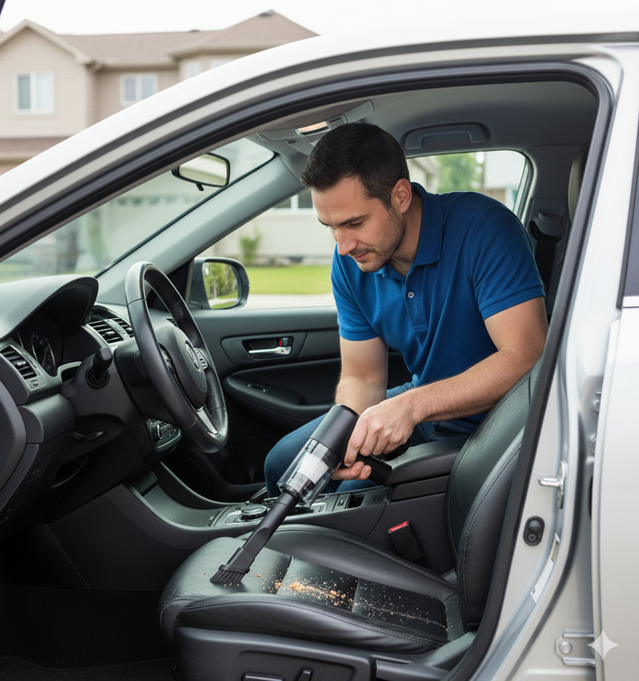 Cordless Mini Vacuum Cleaner | Portable, Rechargeable & Powerful 5.5KPa Suction