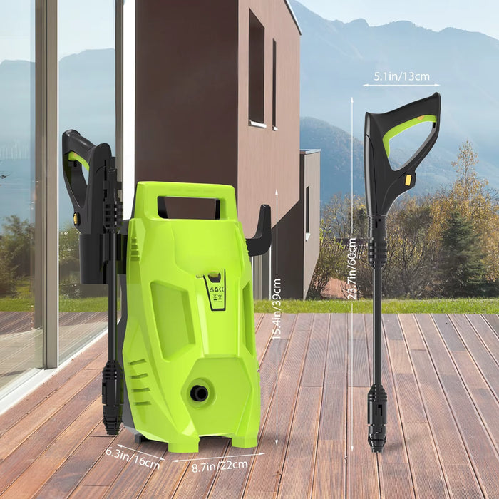 1600W Electric Pressure Washer | Compact High-Power Cleaner for Car, Patio & Home