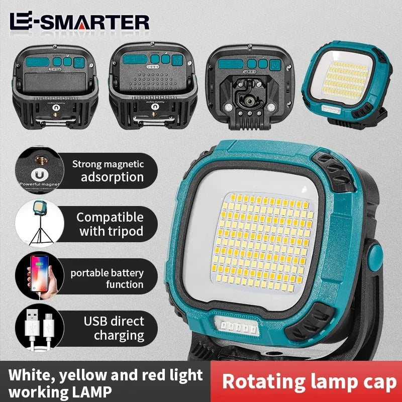 Portable LED Spotlight Lantern | Rechargeable, Magnetic & Multi-Mode Work Light