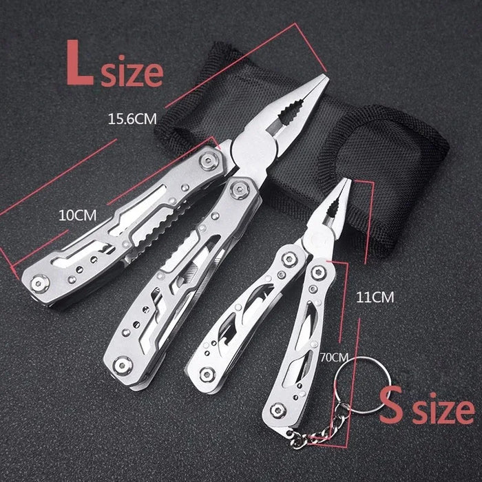 12-in-1 Portable Pocket Multitool | Stainless Steel EDC Tool for Camping, Hiking & Everyday Repairs