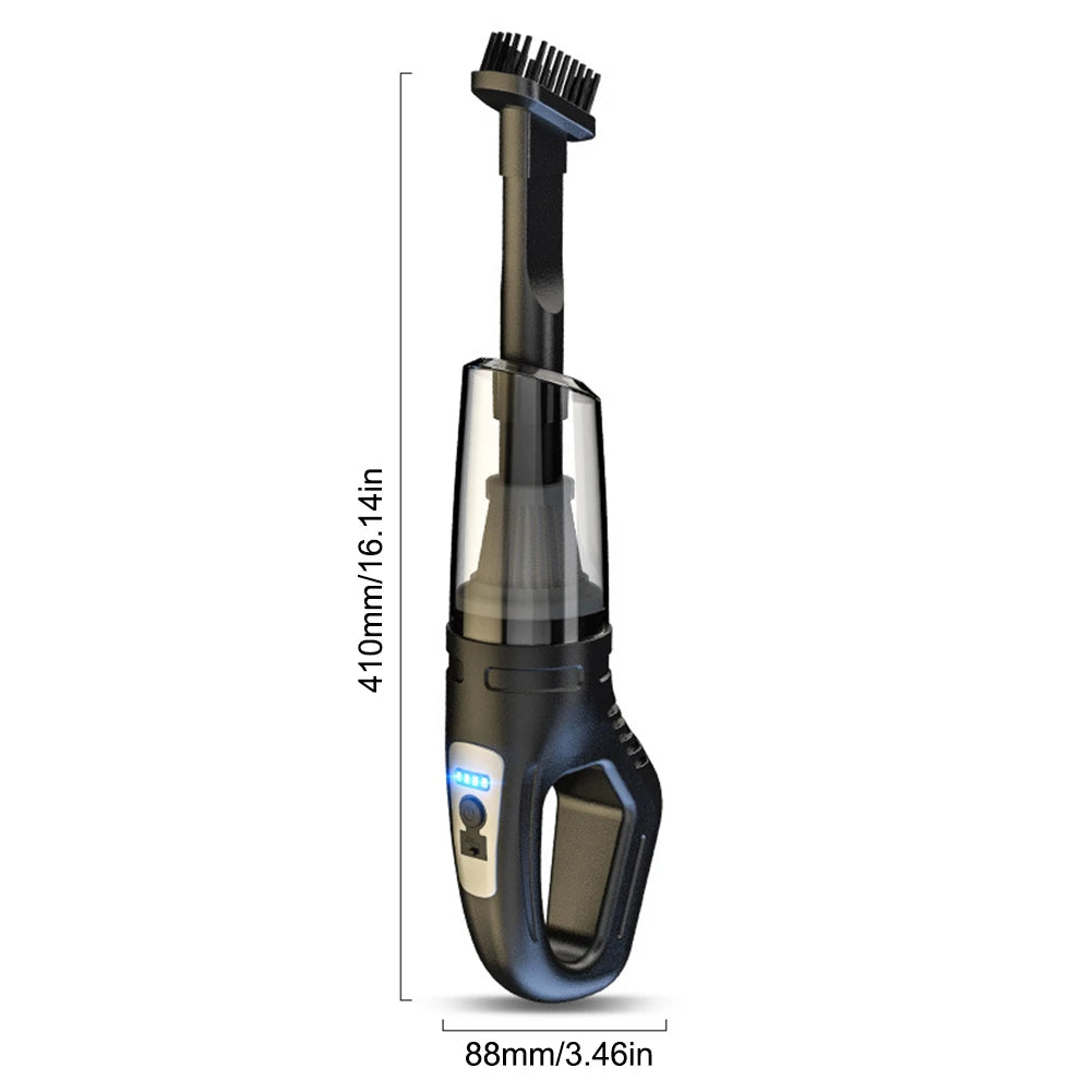 120W Cordless Handheld Vacuum | Rechargeable and Compact Cleaner for Car, Home & Office