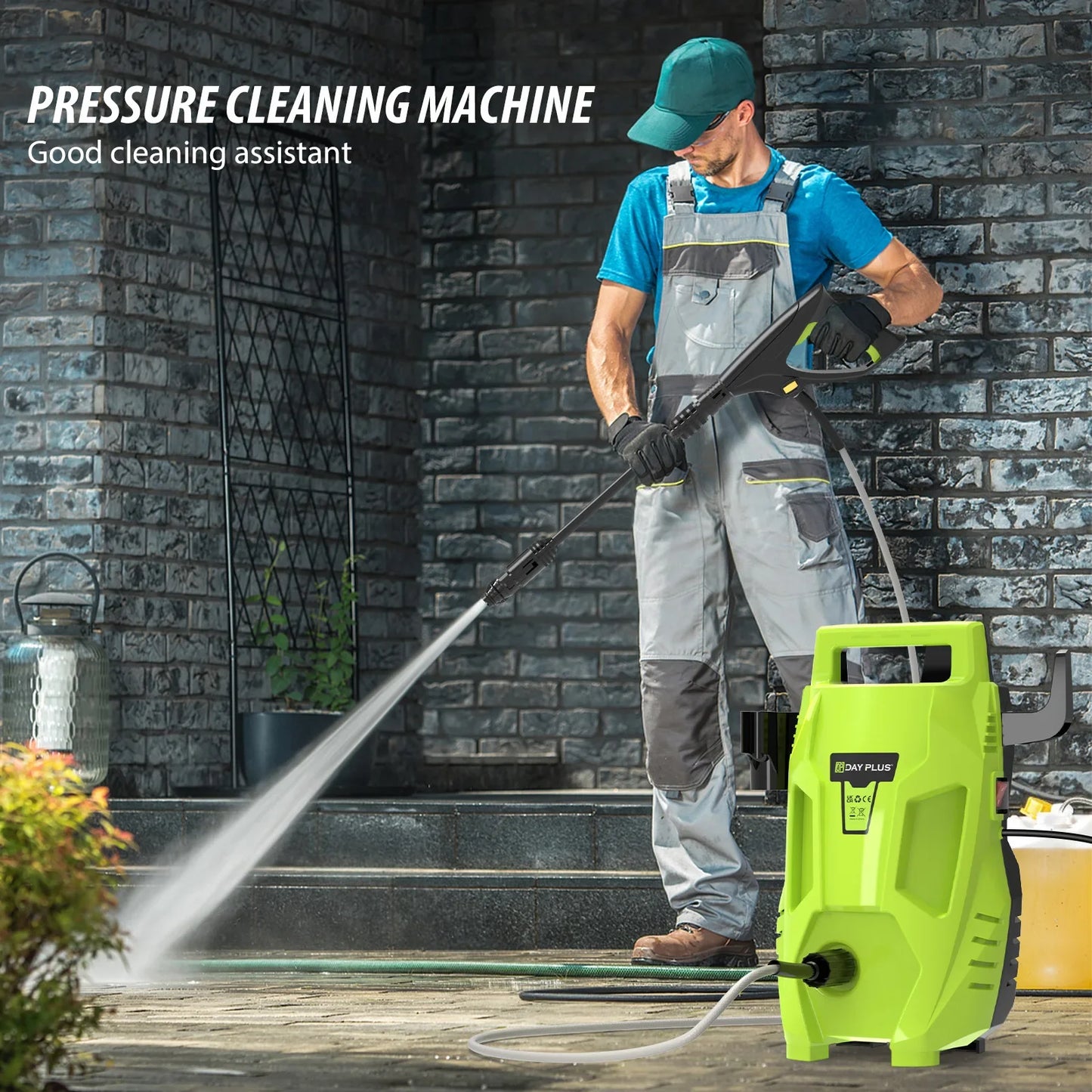 1600W Electric Pressure Washer | Compact High-Power Cleaner for Car, Patio & Home