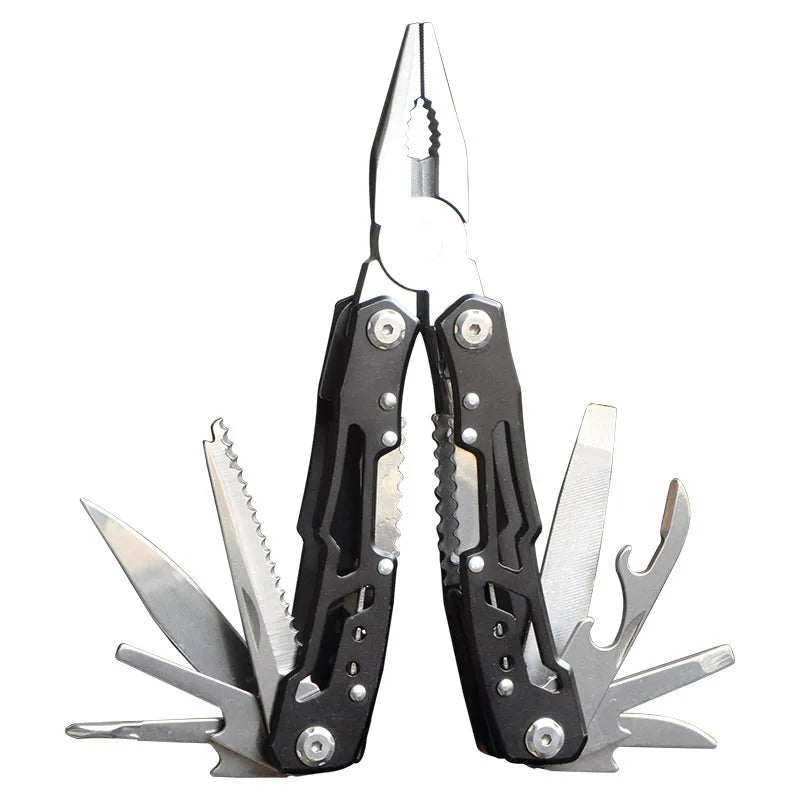 12-in-1 Portable Pocket Multitool | Stainless Steel EDC Tool for Camping, Hiking & Everyday Repairs