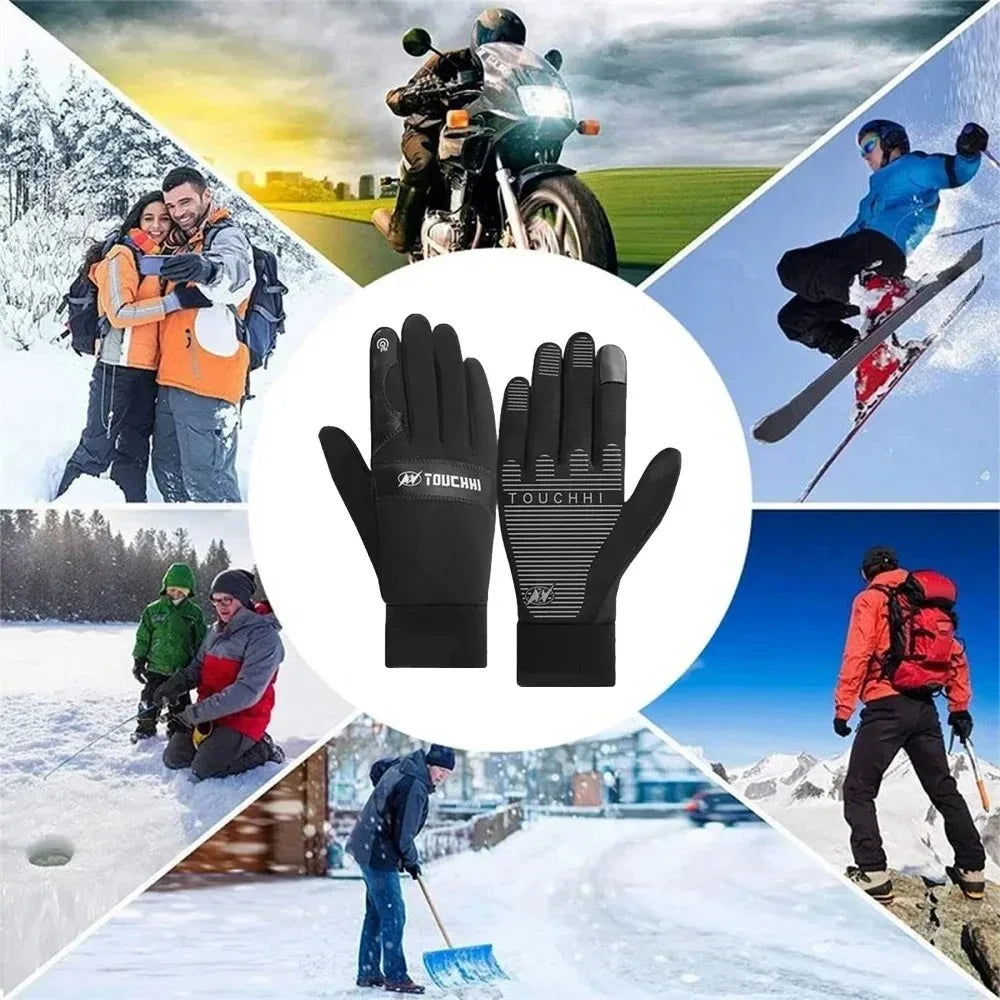 USB Heated Gloves – Waterproof Touchscreen Thermal Winter Gloves for Outdoor Work, Skiing, and Motorcycle Riding