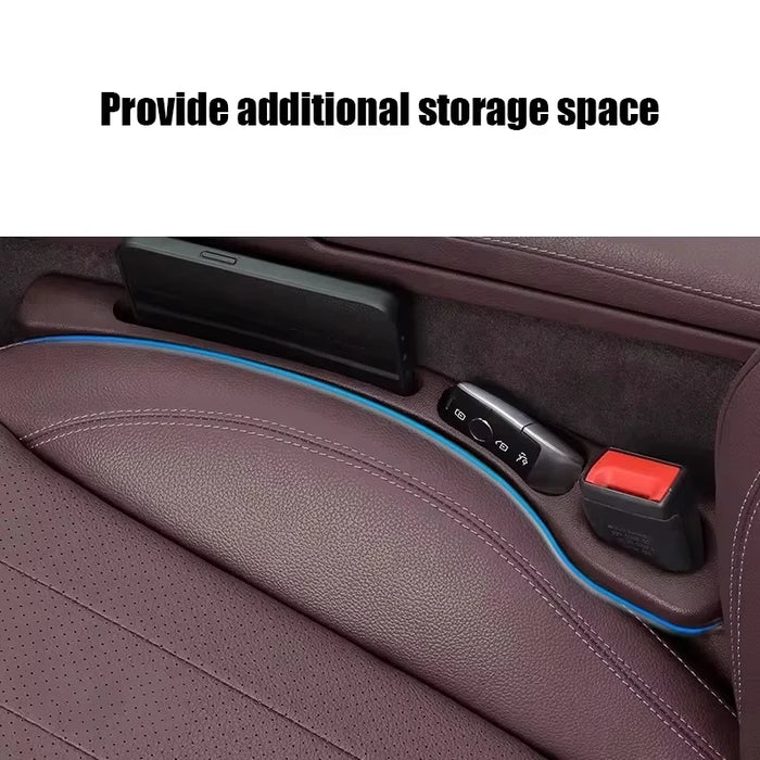 Car Seat Gap Filler Organizer Waterproof Car Seat Gap Plug Strip with 2 Grooves Seat Gap Auto Interior Storage
