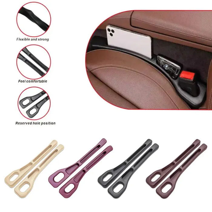 Car Seat Gap Filler Organizer Waterproof Car Seat Gap Plug Strip with 2 Grooves Seat Gap Auto Interior Storage
