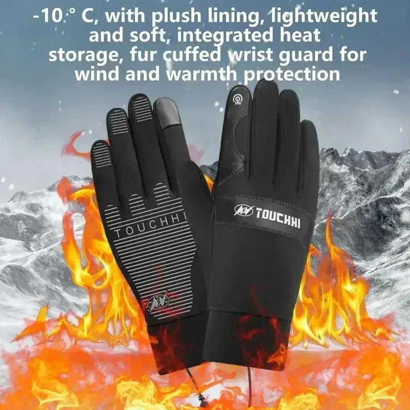 USB Heated Gloves – Waterproof Touchscreen Thermal Winter Gloves for Outdoor Work, Skiing, and Motorcycle Riding
