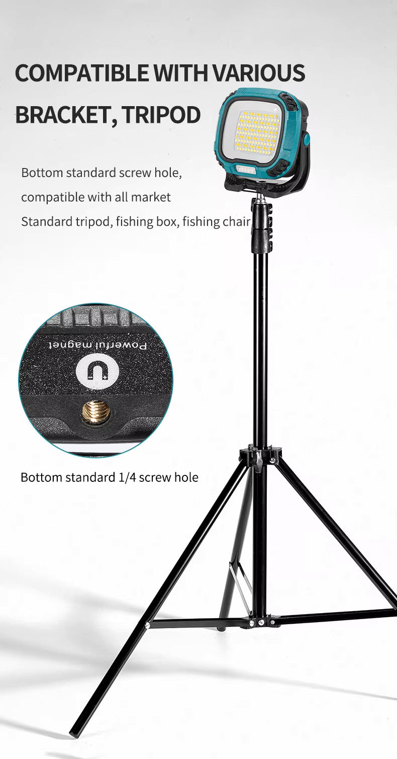 Portable LED Spotlight Lantern | Rechargeable, Magnetic & Multi-Mode Work Light