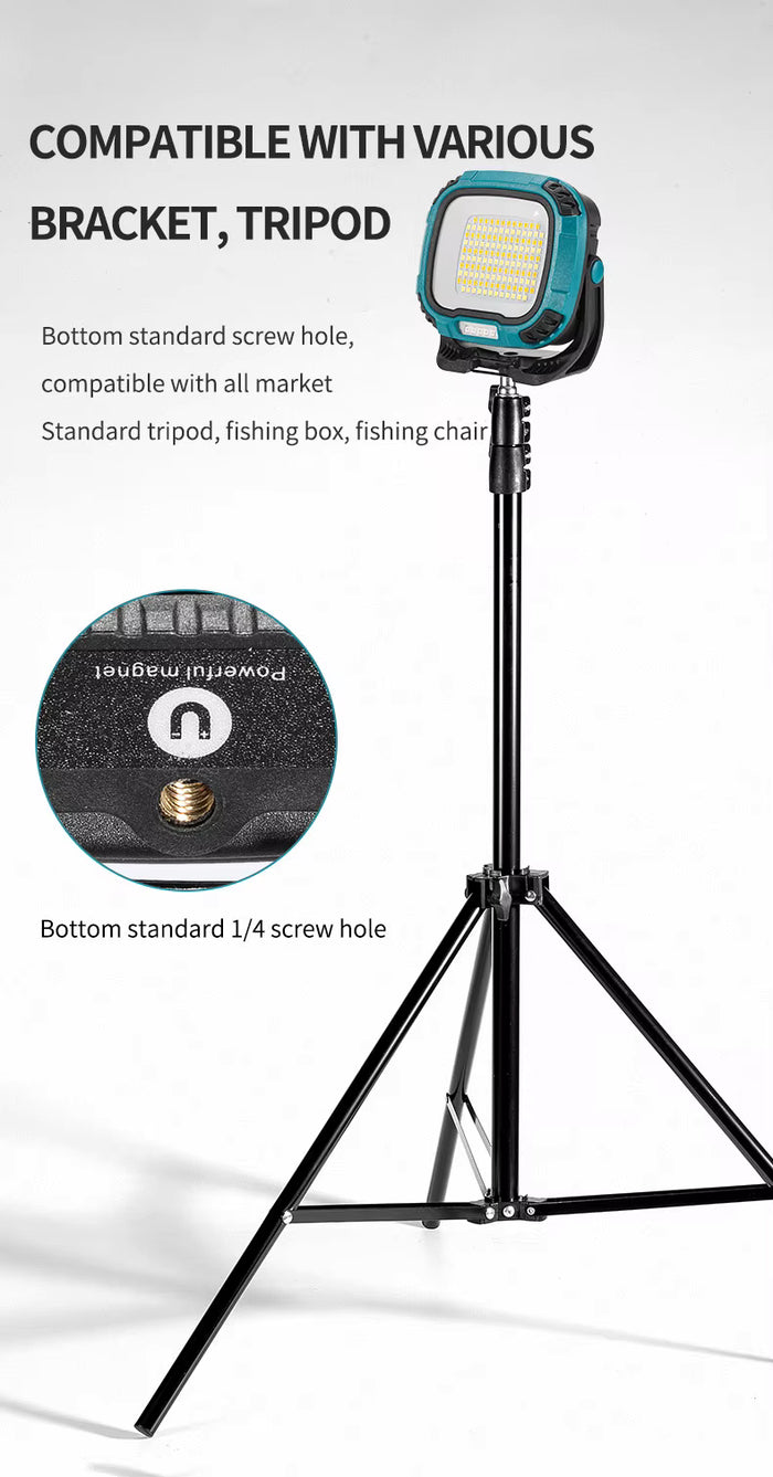 Portable LED Spotlight Lantern | Rechargeable, Magnetic & Multi-Mode Work Light