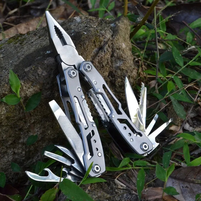 12-in-1 Portable Pocket Multitool | Stainless Steel EDC Tool for Camping, Hiking & Everyday Repairs