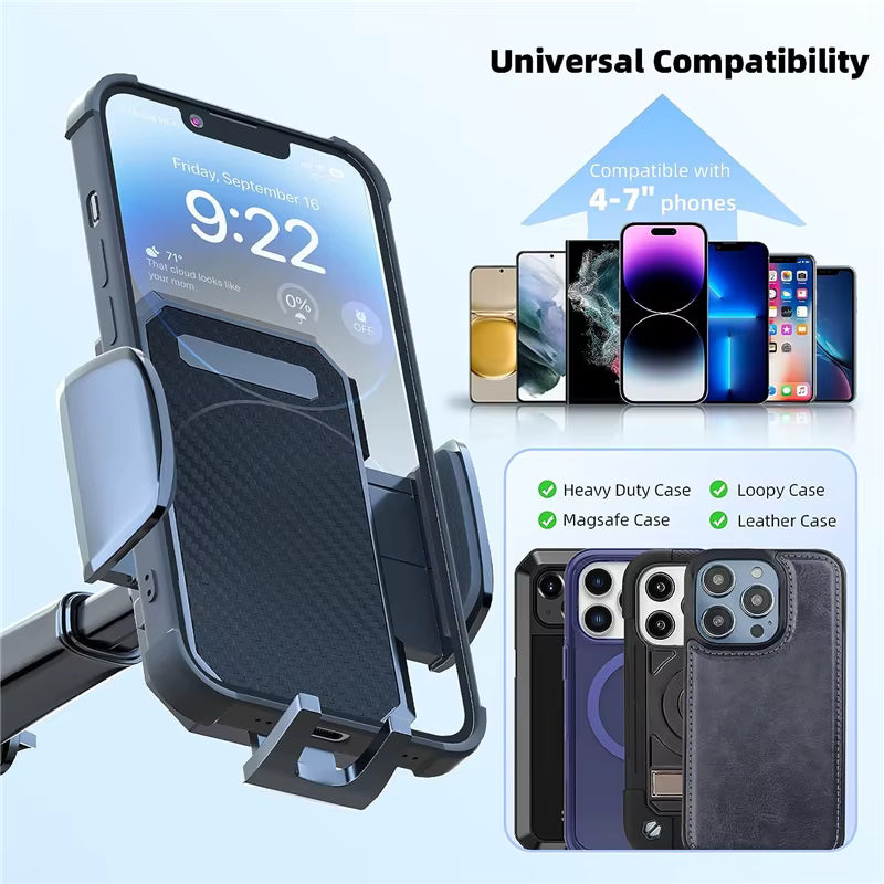 Universal Sucker Car Phone Holder | 360° Windshield & Dashboard Mount Bracket for Smartphones