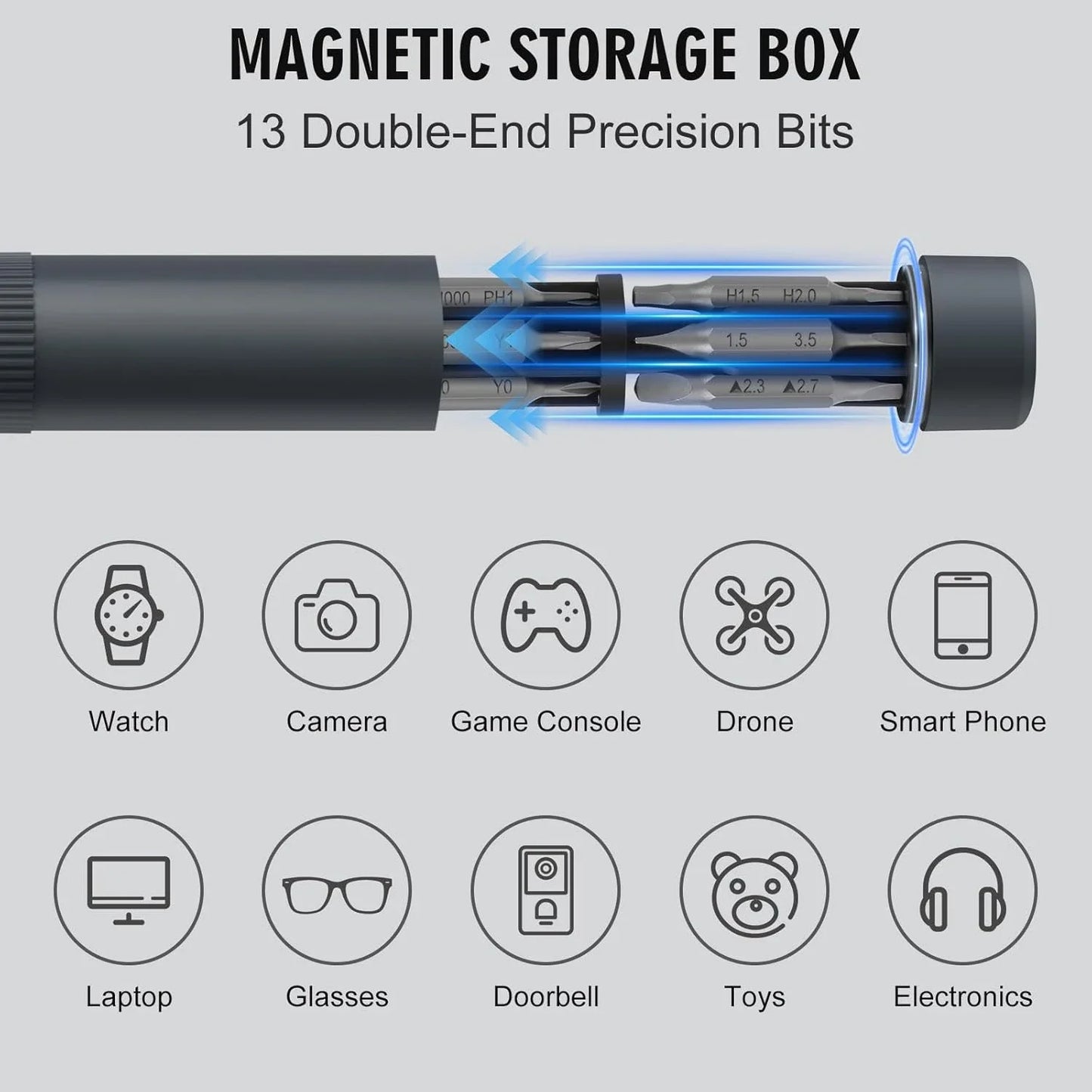 27-in-1 Precision Magnetic Screwdriver Set | Compact Pen-Style Repair Tool
