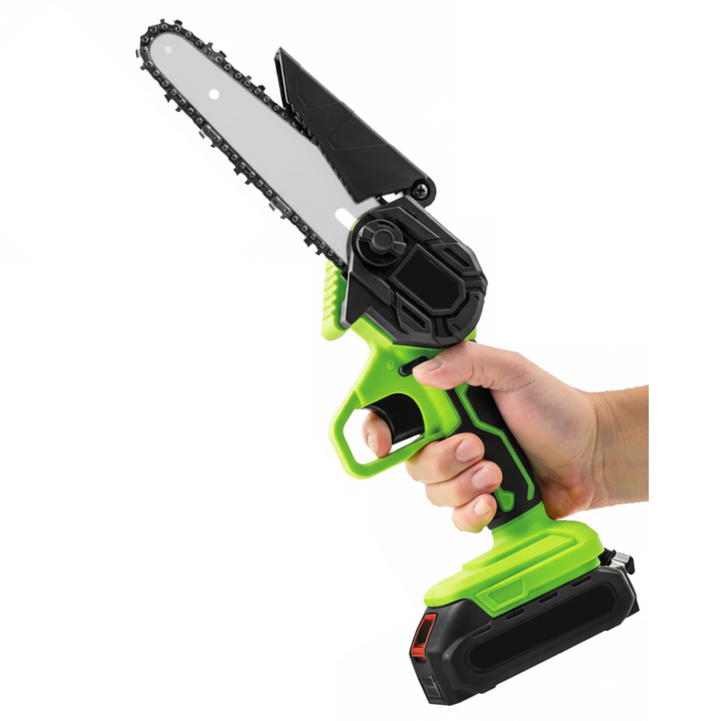 Mini 6-Inch Cordless Electric Chainsaw | Lightweight Handheld Pruning & Wood Cutting Saw